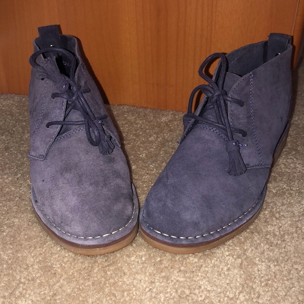 Purple booties